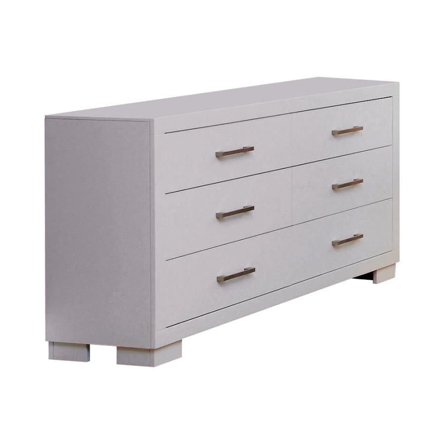 Jessica White Queen Bed 5 Pc Set - MyWaynesHome #