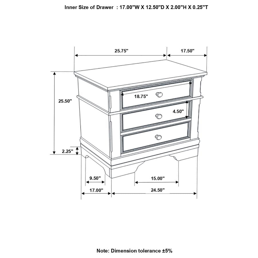 Cambridge Brown Nightstand - MyWaynesHome #