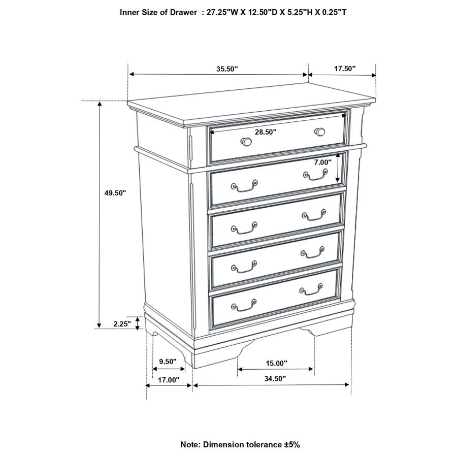 Cambridge Brown Chest - MyWaynesHome #