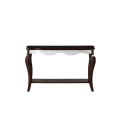 Mathias - Sofa Table - White & Walnut
