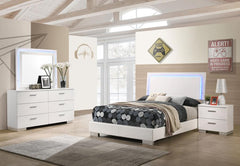 Felicity White Full Bed 4pc Set - MyWaynesHome #