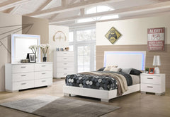 Felicity White Full Bed 5 Pc Set - MyWaynesHome #