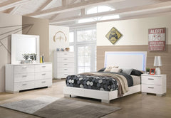 Felicity White Full Bed 5 Pc Set - MyWaynesHome #