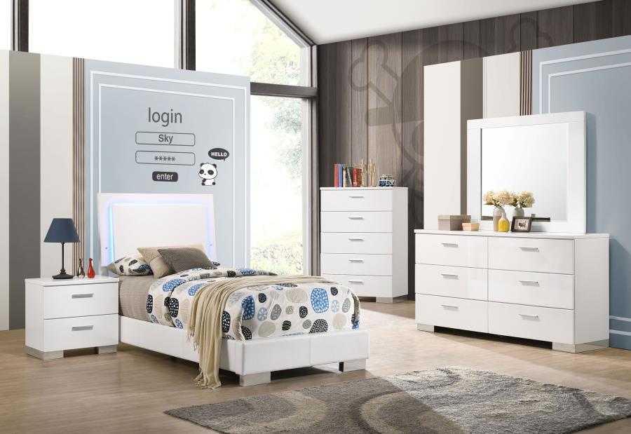 Felicity White Twin Bed - MyWaynesHome #