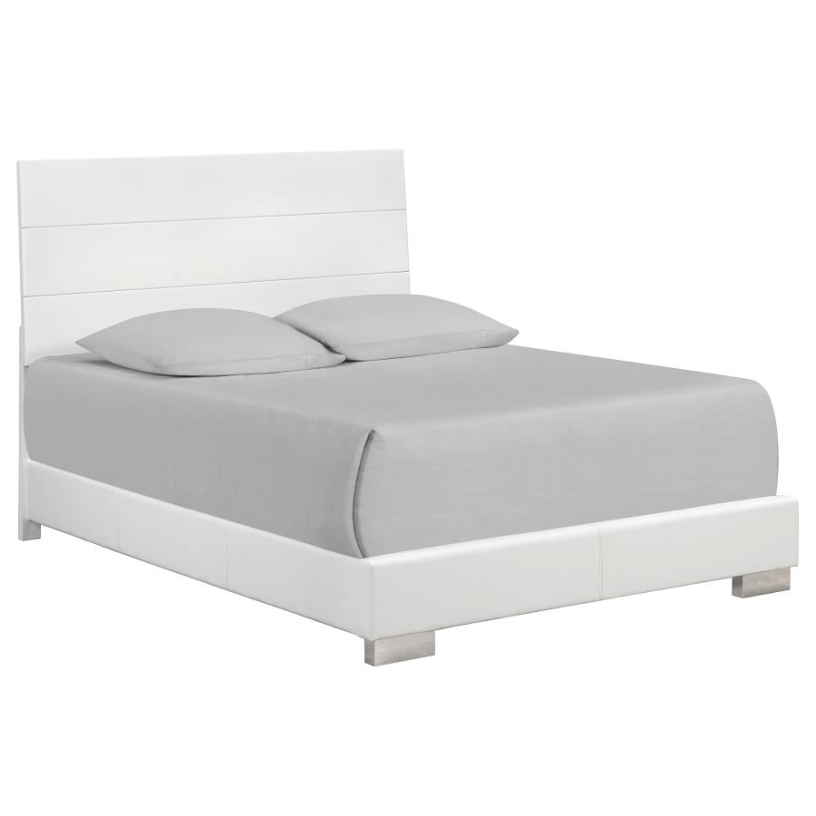 Felicity White Eastern King Bed - MyWaynesHome #