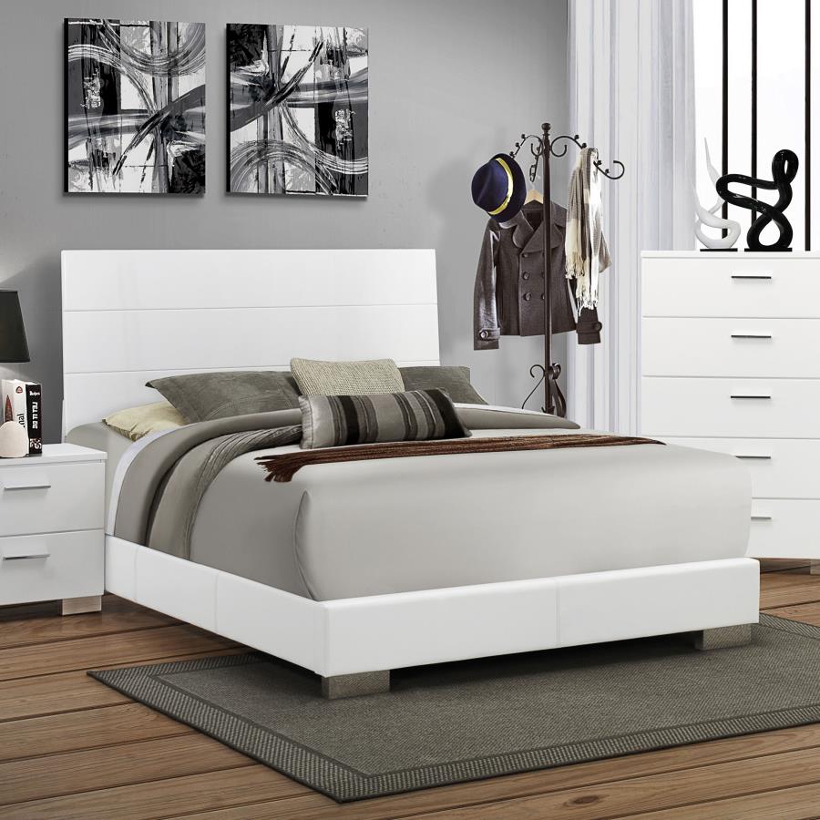Felicity White California King Bed - MyWaynesHome #