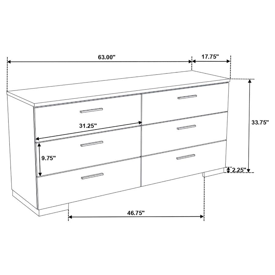 Felicity White Queen Bed 4 Pc Set - MyWaynesHome #