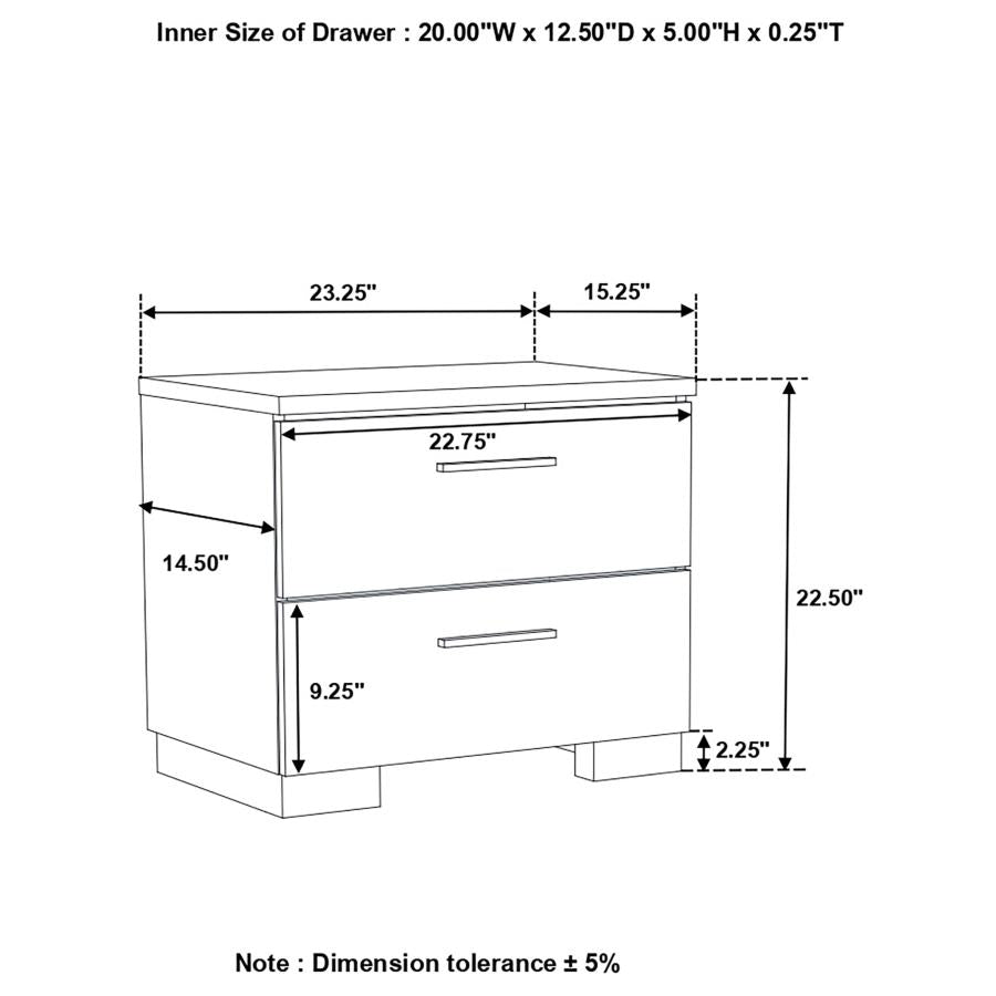 Felicity White Nightstand - MyWaynesHome #