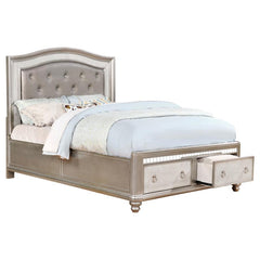 Bling Game Silver Eastern King Bed 5 Pc Set - MyWaynesHome #