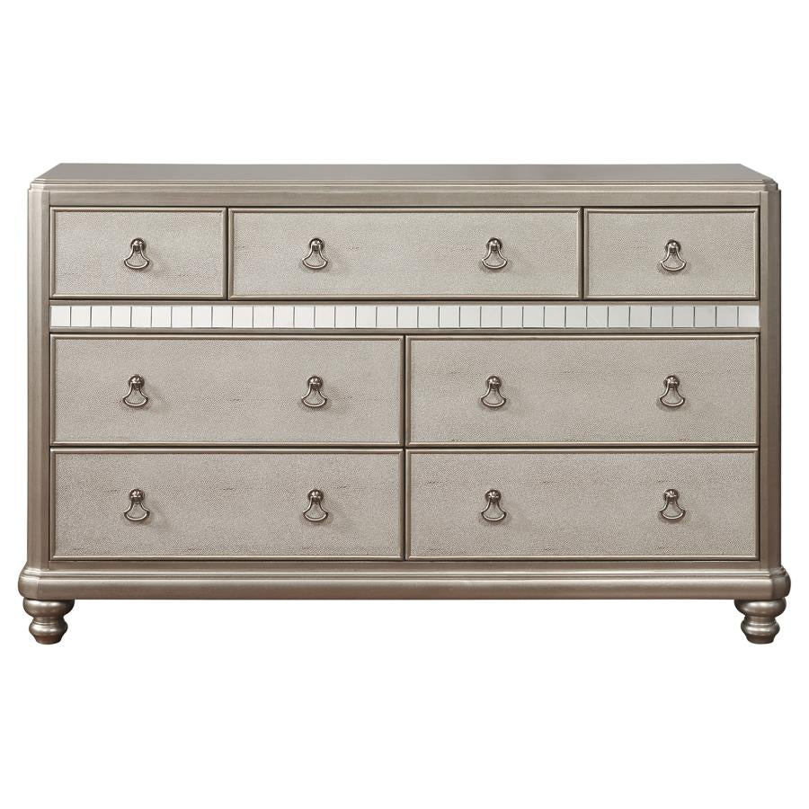 Bling Game Silver Eastern King Bed 5 Pc Set - MyWaynesHome #