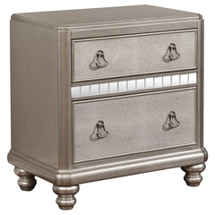 Bling Game Silver California King Bed 4 Pc Set - MyWaynesHome #