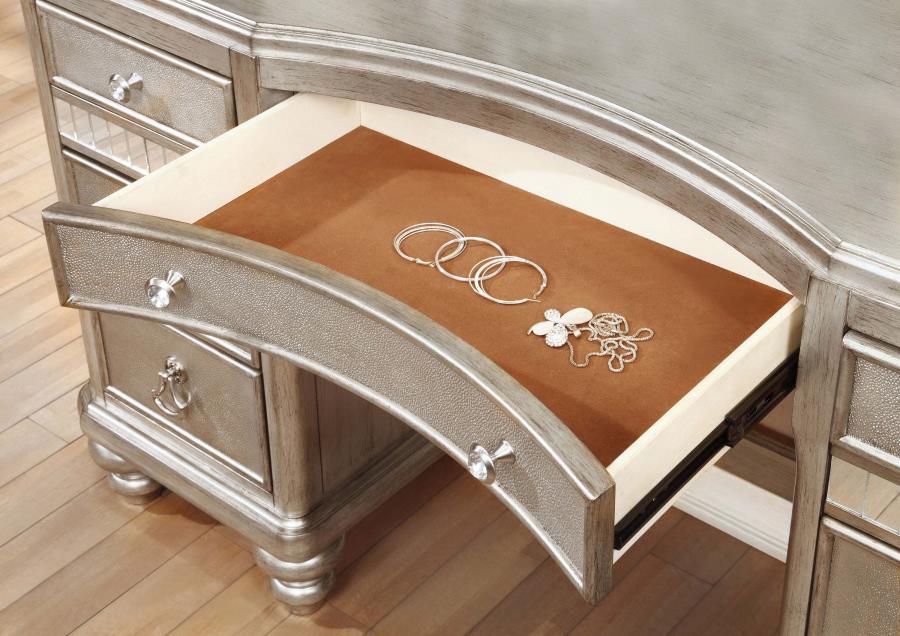 Bling Game Silver Vanity Table - MyWaynesHome #