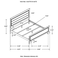 Kauffman Brown Queen Bed - MyWaynesHome #