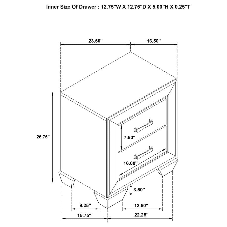 Kauffman Brown Nightstand - MyWaynesHome #