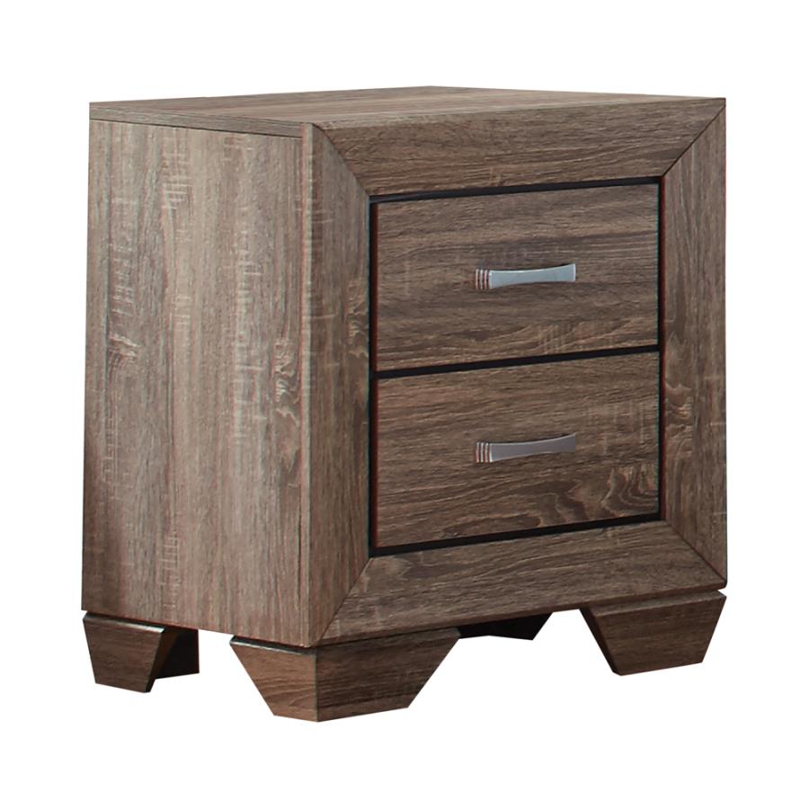 Kauffman Brown Queen Bed 5 Pc Set - MyWaynesHome #
