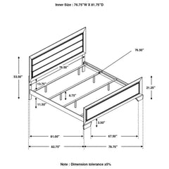 Kauffman Brown Eastern King Bed - MyWaynesHome #