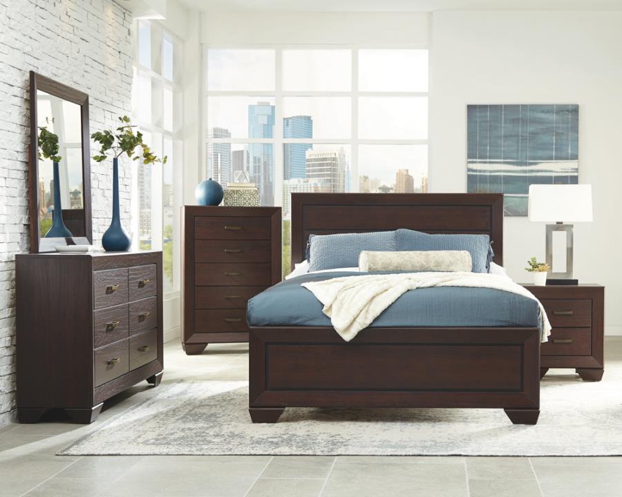Kauffman Brown California King Bed - MyWaynesHome #