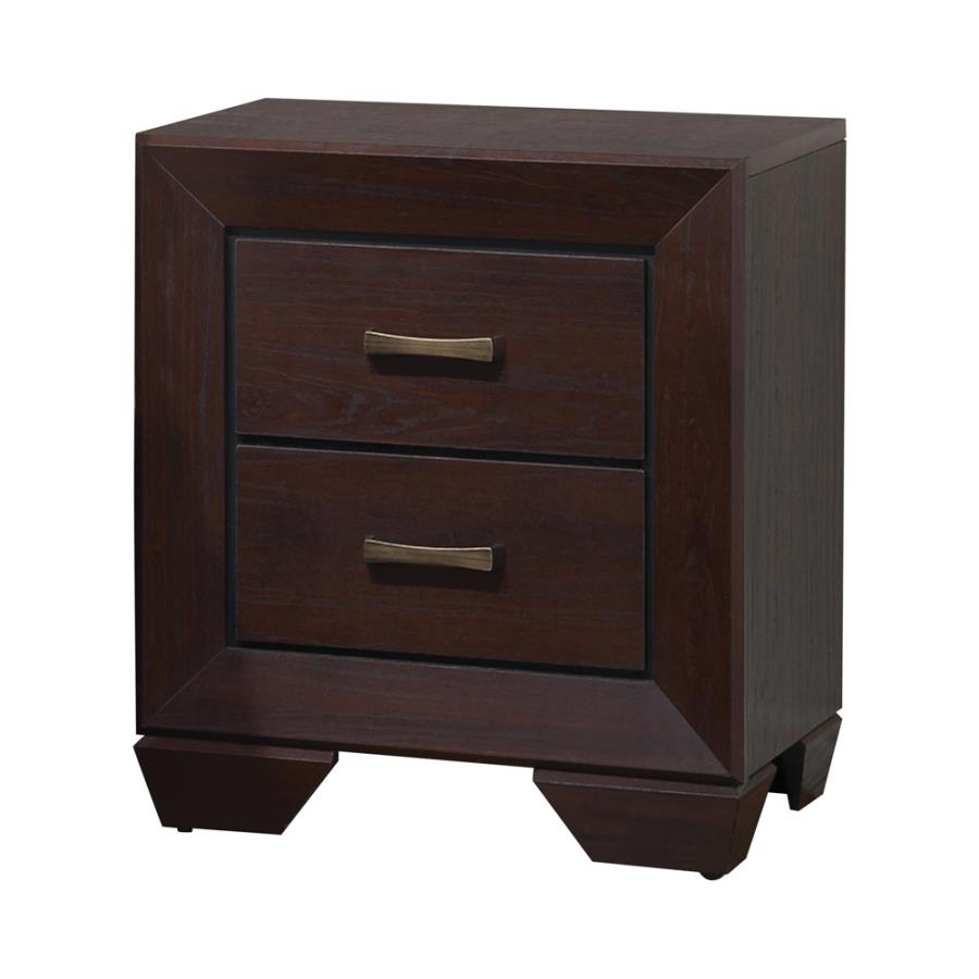 Kauffman Brown Queen Bed 5 Pc Set - MyWaynesHome #