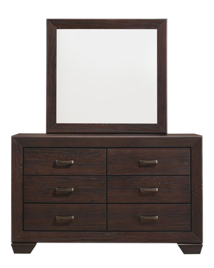Kauffman Brown Queen Bed 5 Pc Set - MyWaynesHome #
