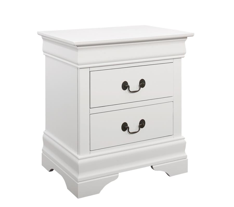 Louis Philippe White Nightstand - MyWaynesHome #
