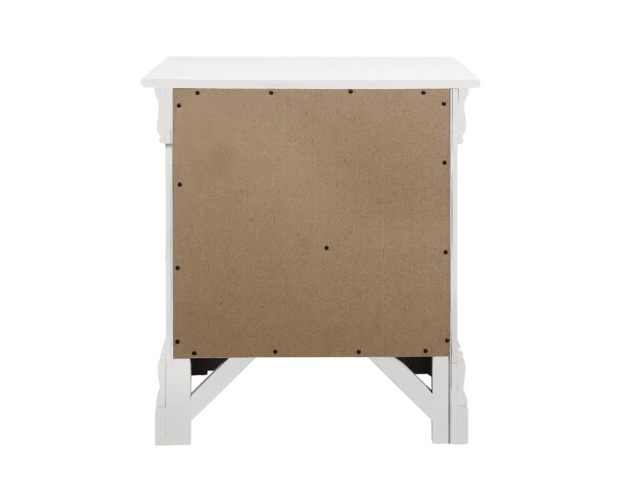 Louis Philippe White Nightstand - MyWaynesHome #