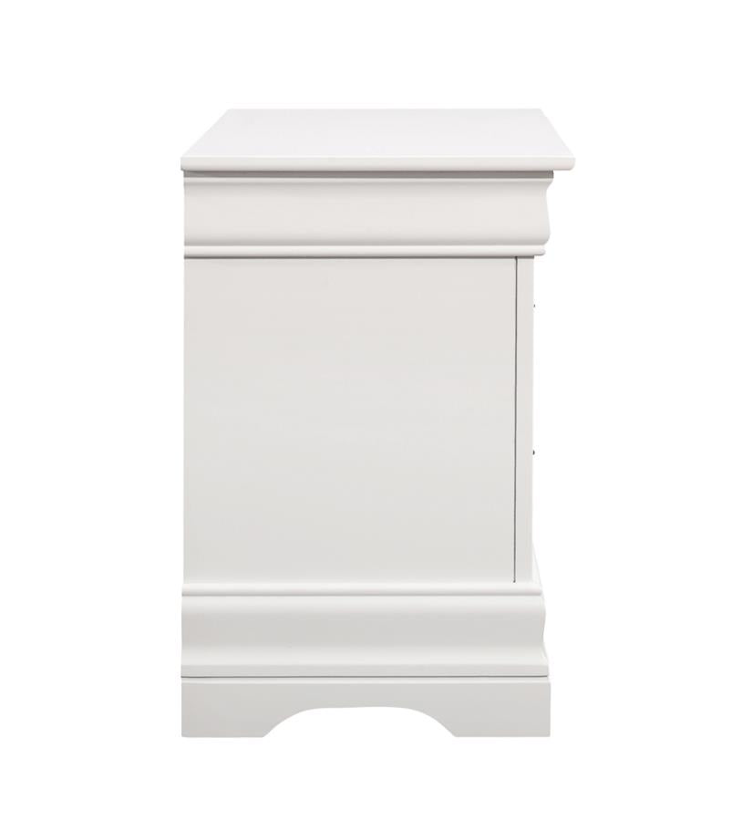 Louis Philippe White Nightstand - MyWaynesHome #