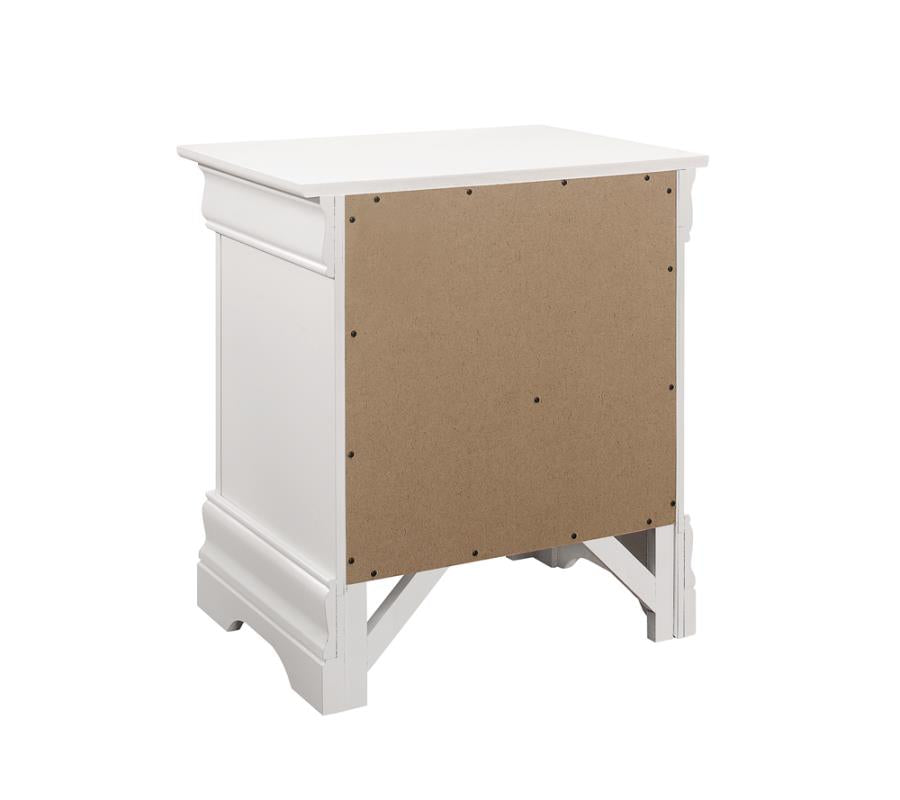 Louis Philippe White Nightstand - MyWaynesHome #