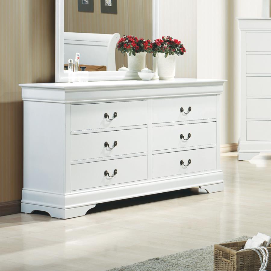 Louis Philippe White Dresser - MyWaynesHome #