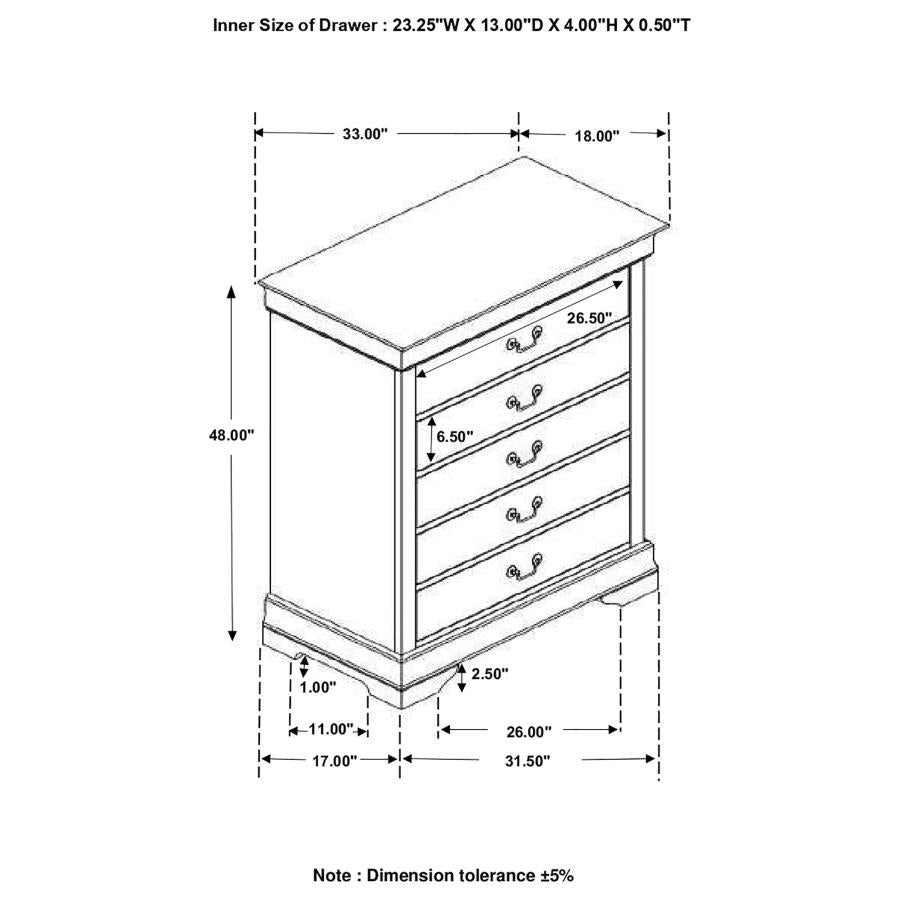 Louis Philippe White Chest - MyWaynesHome #
