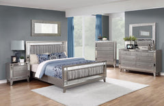 Leighton Silver Eastern King Bed - MyWaynesHome #