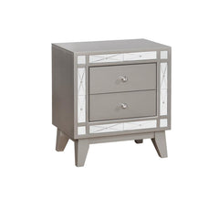 Leighton Silver Queen Bed 5 Pc Set - MyWaynesHome #
