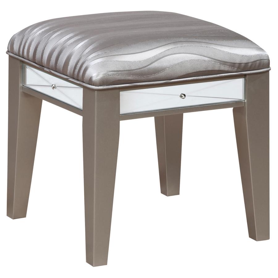 Leighton Silver Vanity Table & Stool - MyWaynesHome #