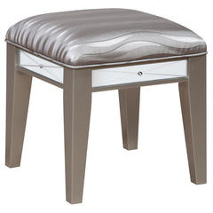 Leighton Silver Vanity Table & Stool - MyWaynesHome #