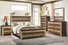 Sembene Brown Eastern King Bed 5 Pc Set - MyWaynesHome #
