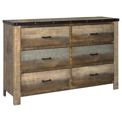 Sembene Brown Eastern King Bed 5 Pc Set - MyWaynesHome #