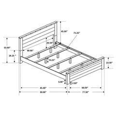 Sembene Brown California King Bed - MyWaynesHome #