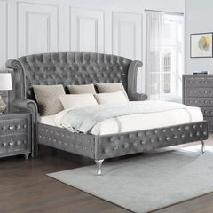 Deanna Grey California King Bed - MyWaynesHome #