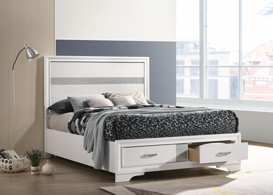 Miranda White Full Storage Bed - MyWaynesHome #