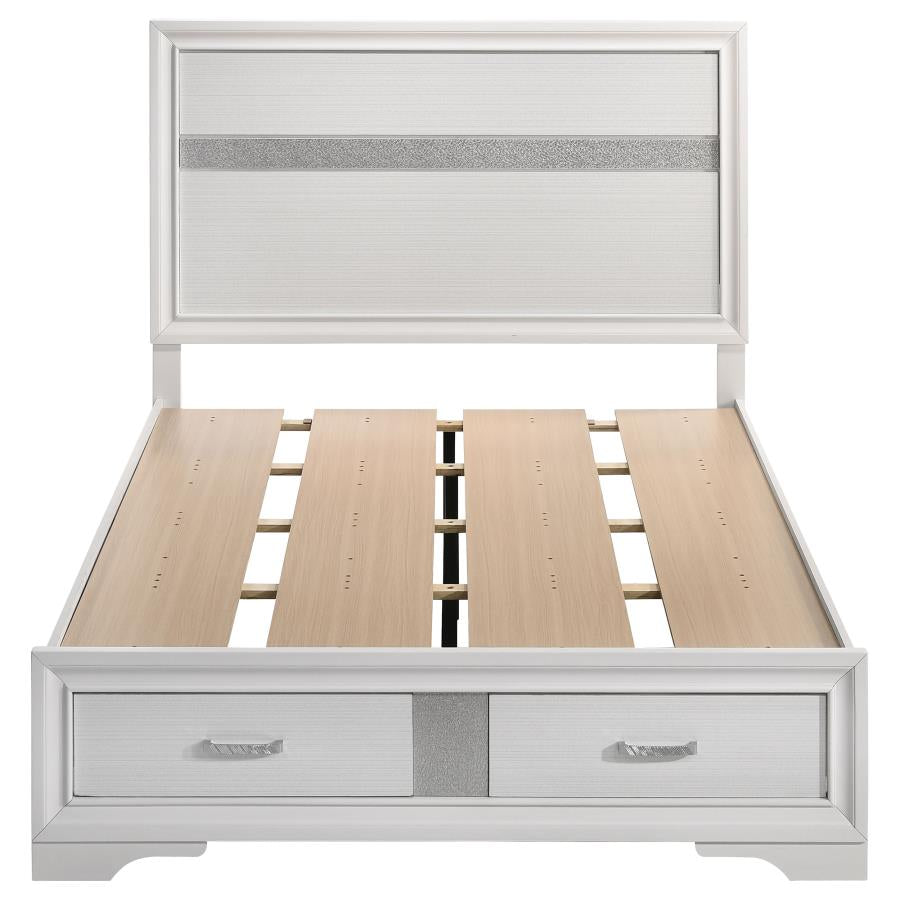Miranda White Full Storage Bed - MyWaynesHome #