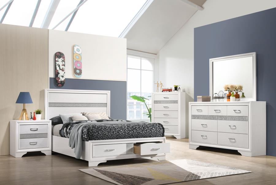 Miranda White Full Storage Bed - MyWaynesHome #