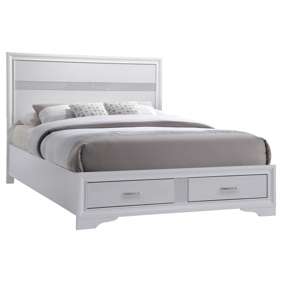 Miranda White Eastern King Bed 5 Pc Set - MyWaynesHome #