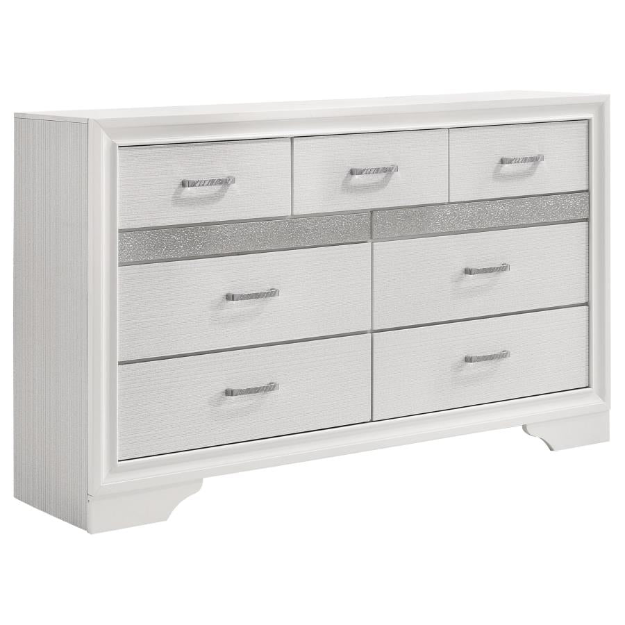 Miranda White Eastern King Bed 5 Pc Set - MyWaynesHome #