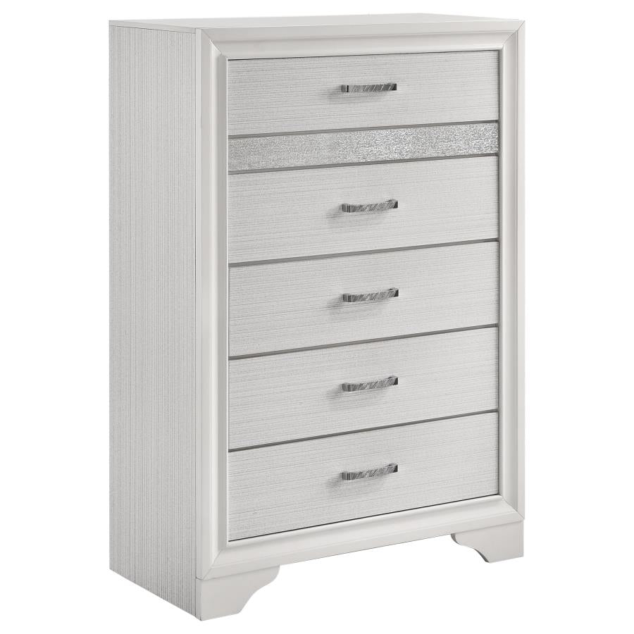Miranda White Eastern King Bed 5 Pc Set - MyWaynesHome #