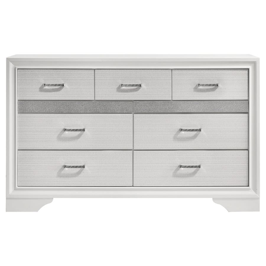 Miranda White Queen Bed 5 Pc Set - MyWaynesHome #