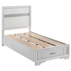 Miranda White Twin Bed 4 Pc Set - MyWaynesHome #