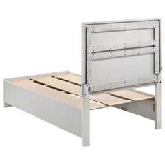 Miranda White Twin Bed 5 Pc Set - MyWaynesHome #