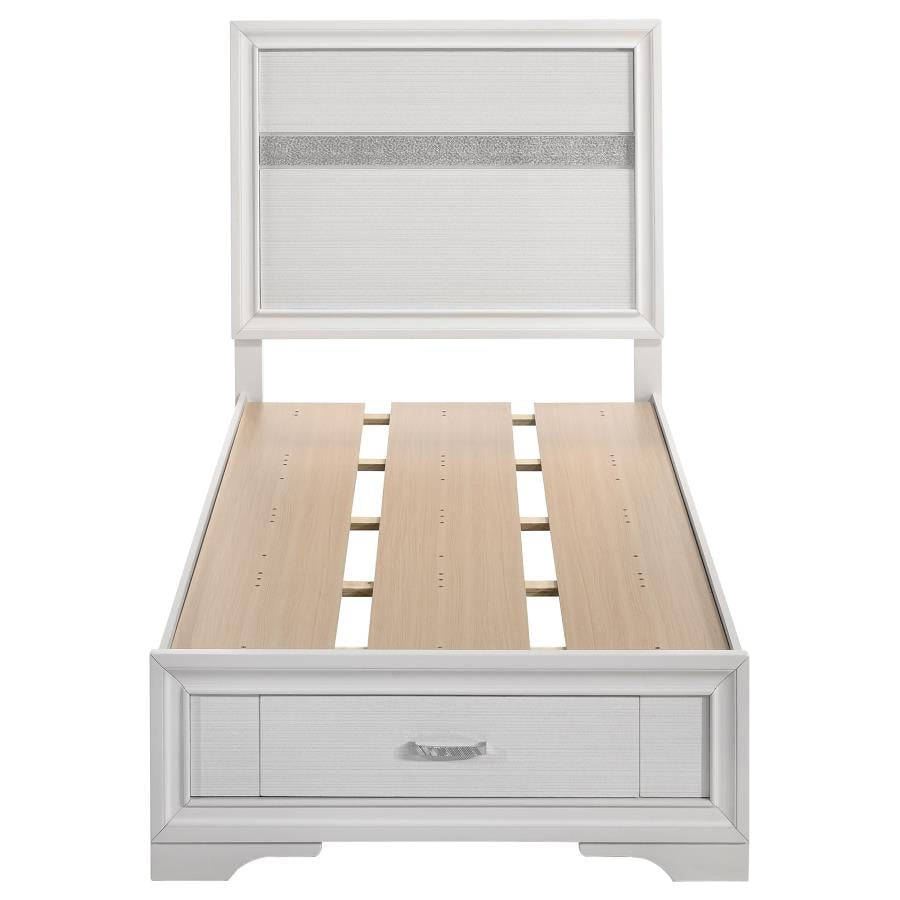 Miranda White Twin Storage Bed - MyWaynesHome #