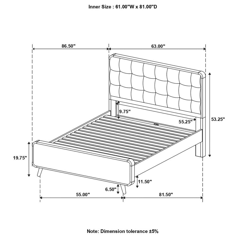 Robyn Brown Queen Bed - MyWaynesHome #