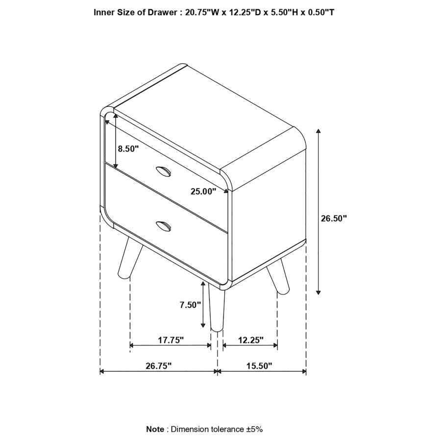 Robyn Brown Nightstand - MyWaynesHome #