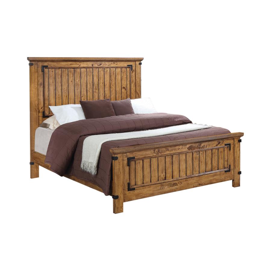 Brenner Brown Queen Bed 5 Pc Set - MyWaynesHome #